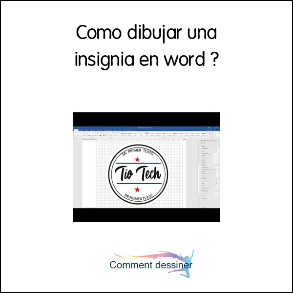 Como dibujar una insignia en word